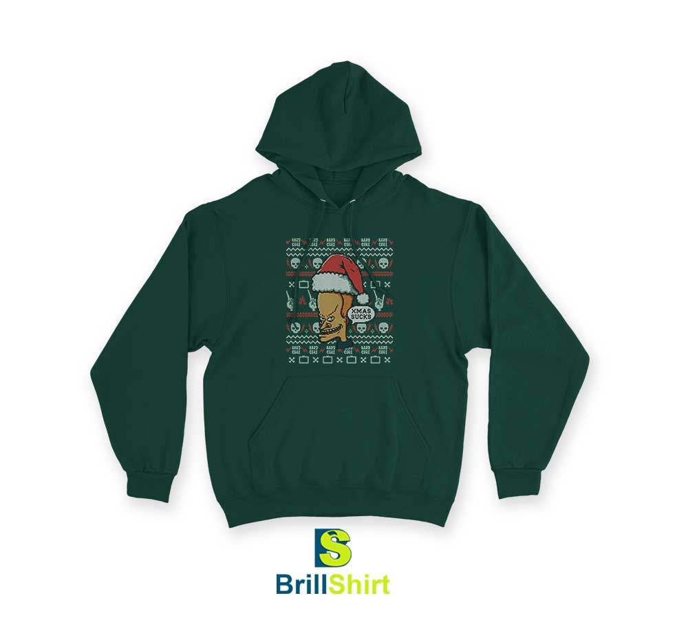 Xmas Sucks Beavis and Butt-Head Hoodie Xmas Sucks Beavis and Butt-Head Hoodie
