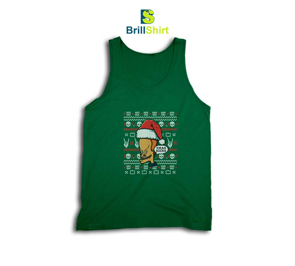 Xmas Sucks Beavis and Butt-Head Tank Top Xmas Sucks Beavis and Butt-Head Tank Top