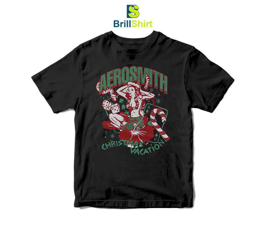Aerosmith Christmas Vacation T-Shirt Aerosmith Christmas Vacation T-Shirt