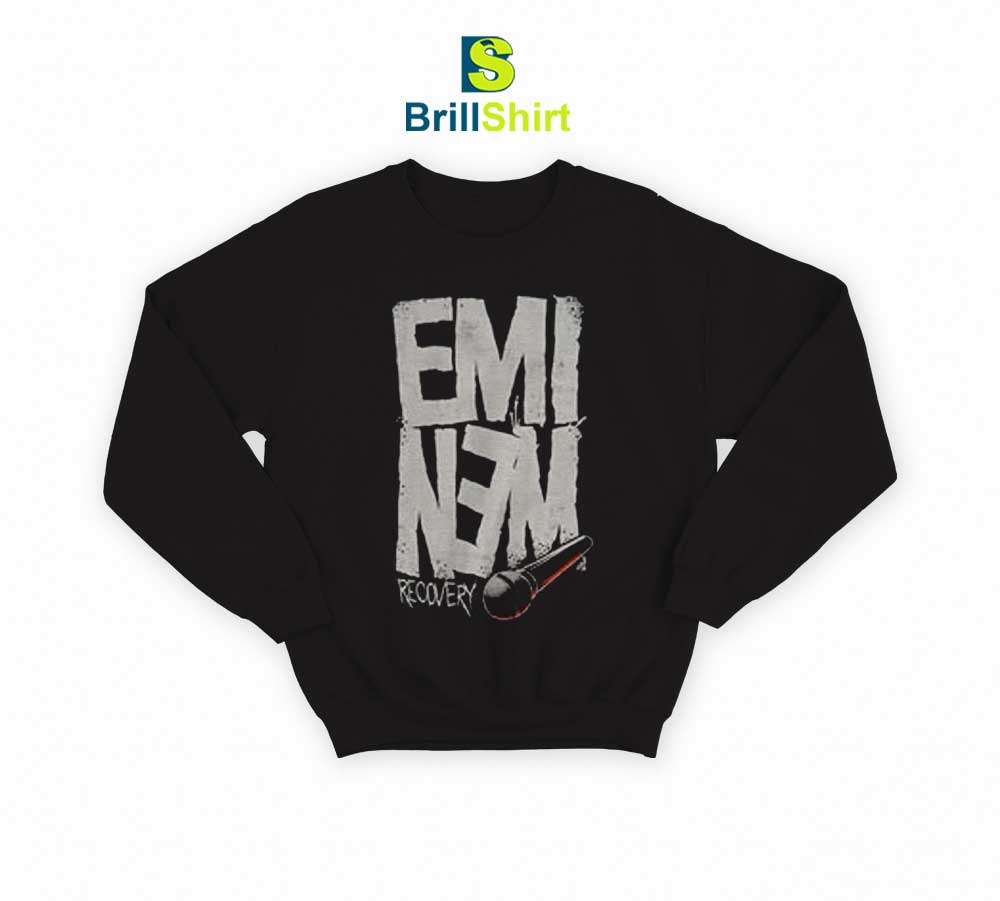 Eminem Recovery Microphone Sweatshirt Eminem Recovery Microphone Sweatshirt
