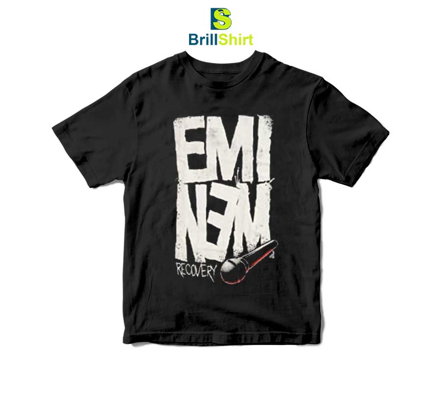Eminem Recovery Microphone T-Shirt Eminem Recovery Microphone T-Shirt