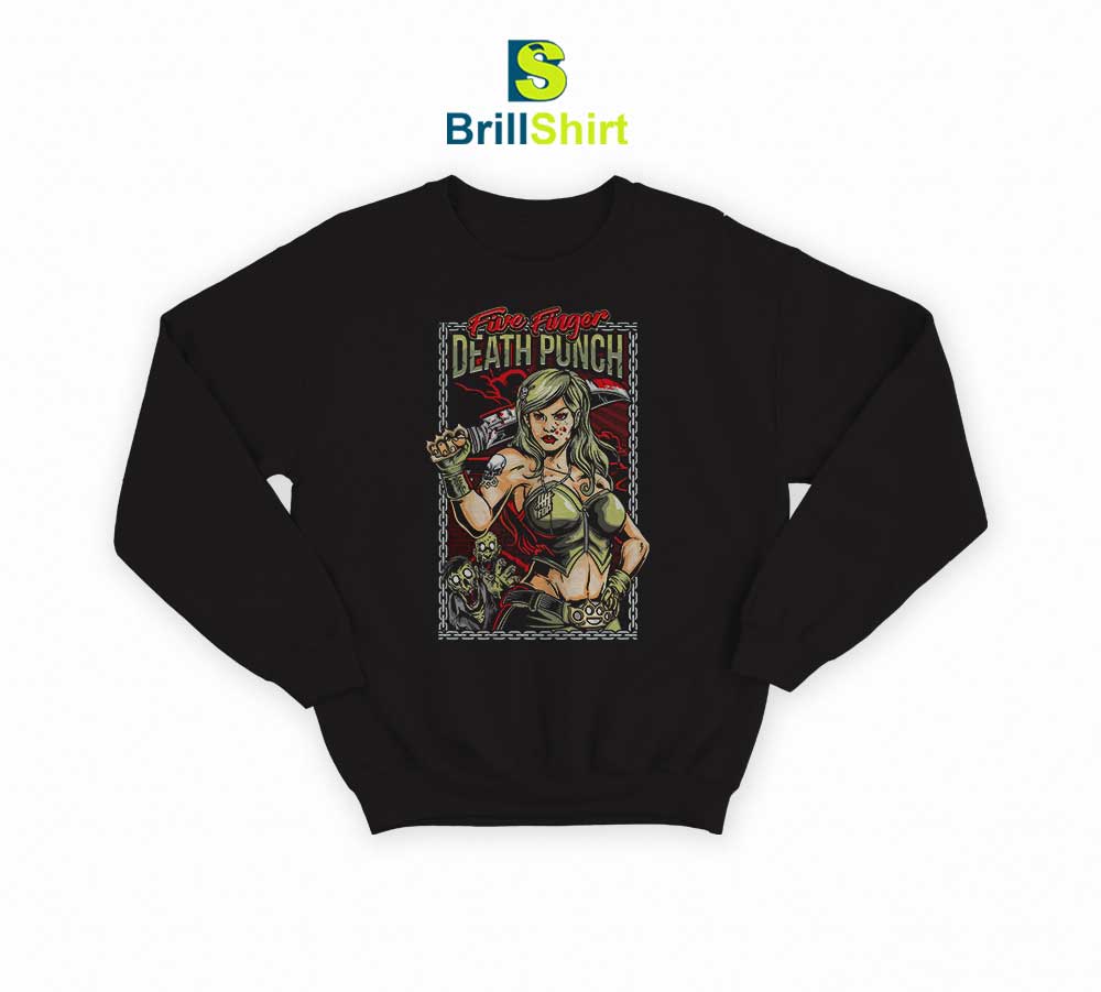 Five Finger Death Punch Assassin Sweatshirt Five Finger Death Punch Assassin Sweatshirt