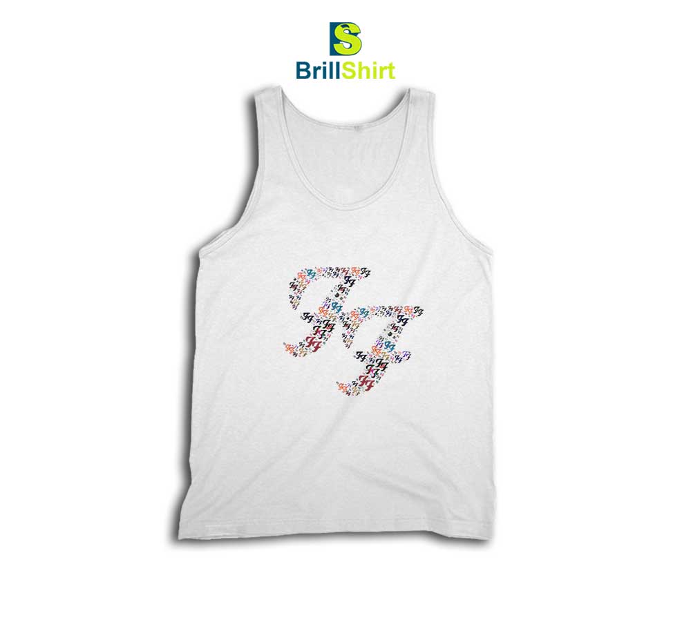 Foo Fighters Repeat Logo Tank Top Foo Fighters Repeat Logo Tank Top