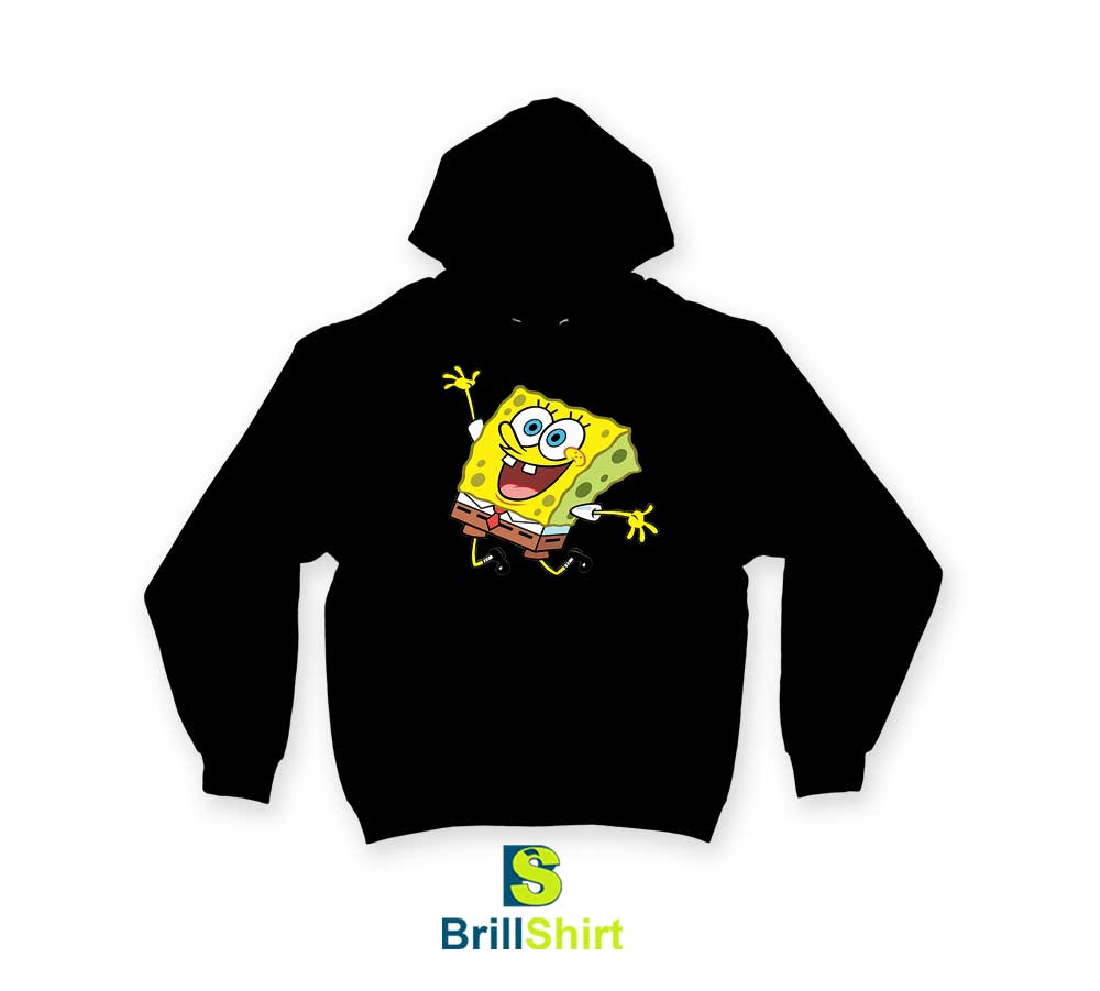 Cartoon Happy Spongebob Hoodie Cartoon Happy Spongebob Hoodie