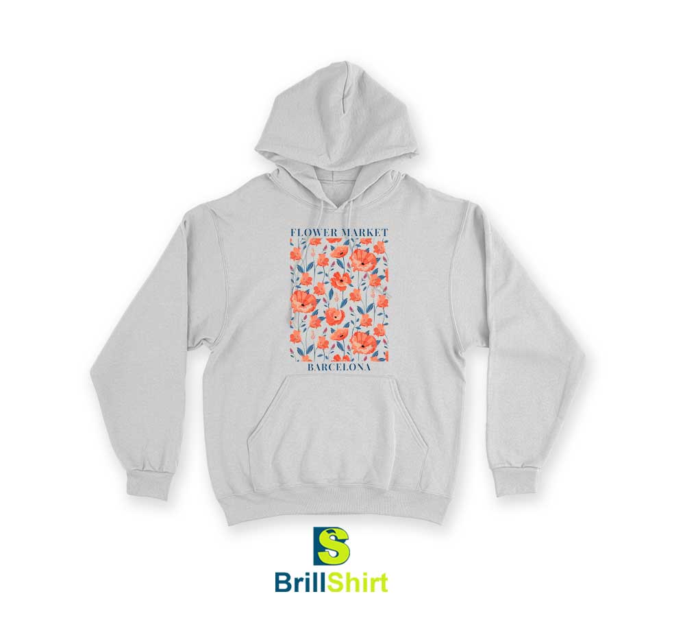 Flower Market Paper Flower Barcelona Hoodie Flower Market Paper Flower Barcelona Hoodie