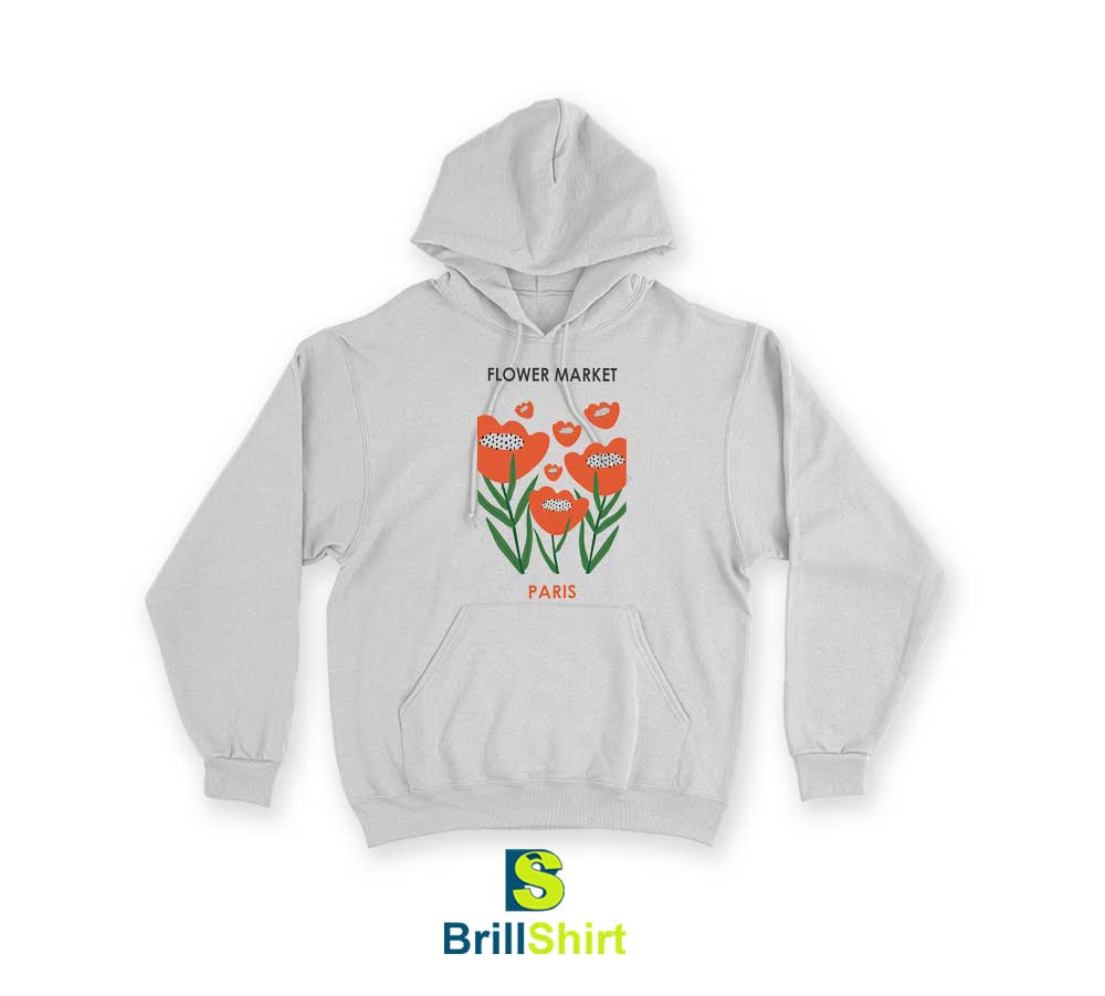 Flower Market Paris Red Lips Hoodie Flower Market Paris Red Lips Hoodie
