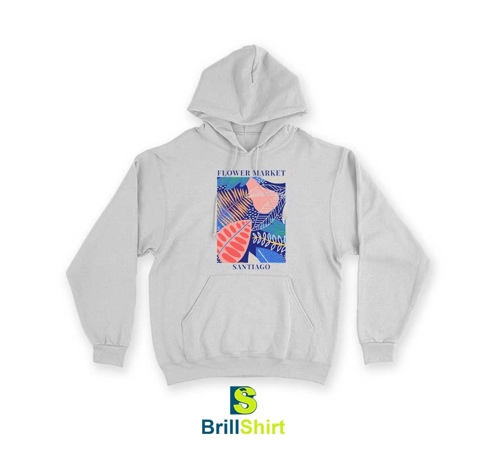 Flower Market Various Leaf Shapes Hoodie Flower Market Various Leaf Shapes Hoodie