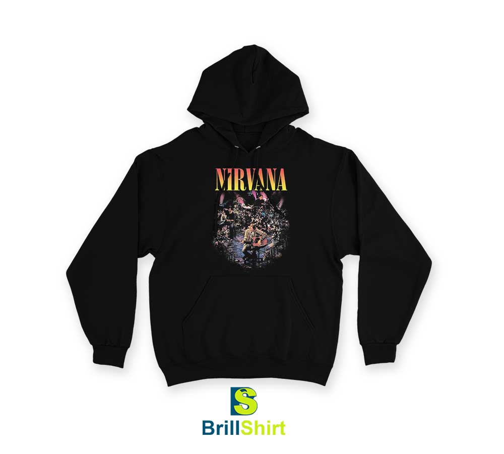Nirvana Unplugged Photo Hoodie Nirvana Unplugged Photo Hoodie