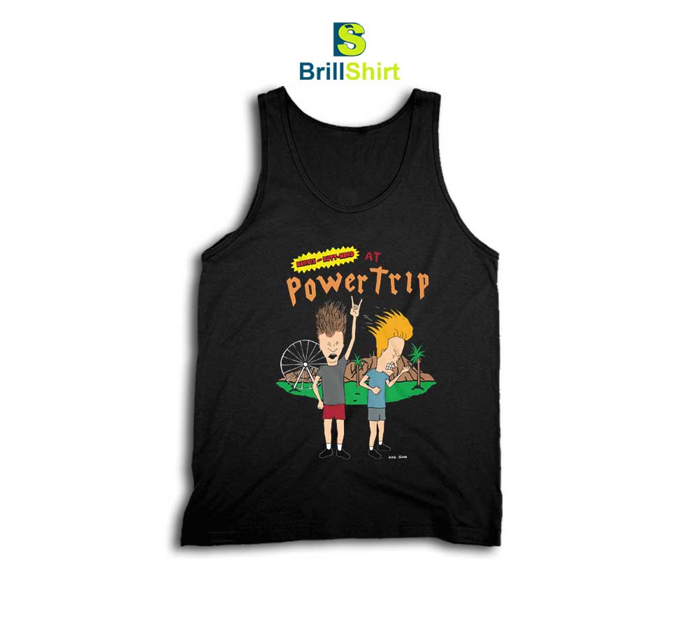 Power Trip Beavis Butthead Tank Top Power Trip Beavis Butthead Tank Top