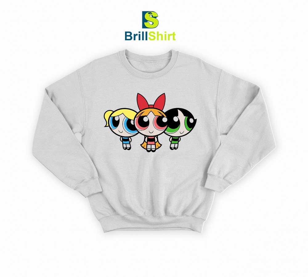 Cartoon Powerpuff Girls Sweatshirt Cartoon Powerpuff Girls Sweatshirt