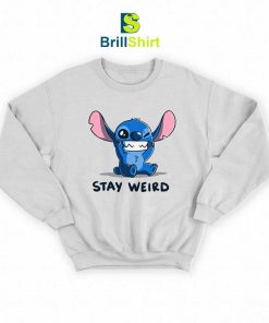 Cartoon Stay Weird Stitch Sweatshirt