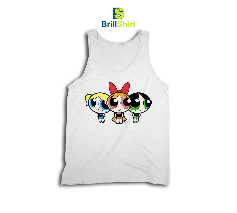 Cartoon Powerpuff Girls Tank Top Cartoon Powerpuff Girls Tank Top