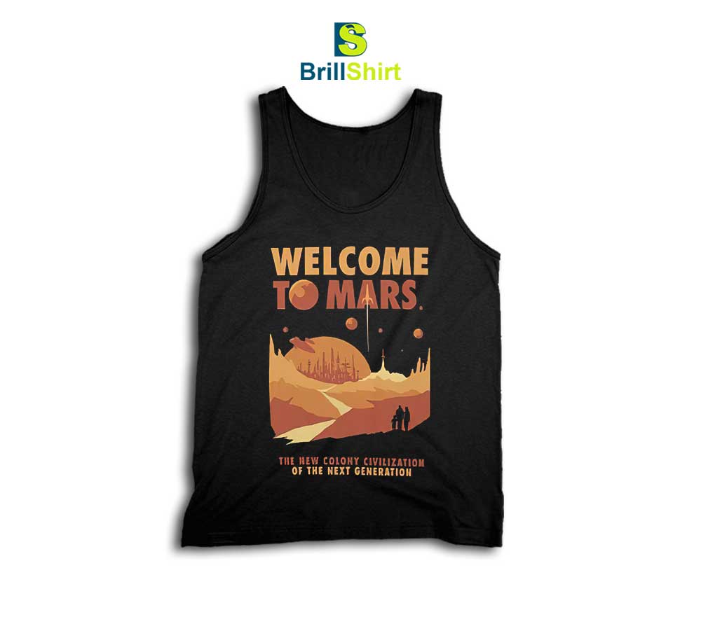 Travel Welcome To Mars Tank Top Travel Welcome To Mars Tank Top