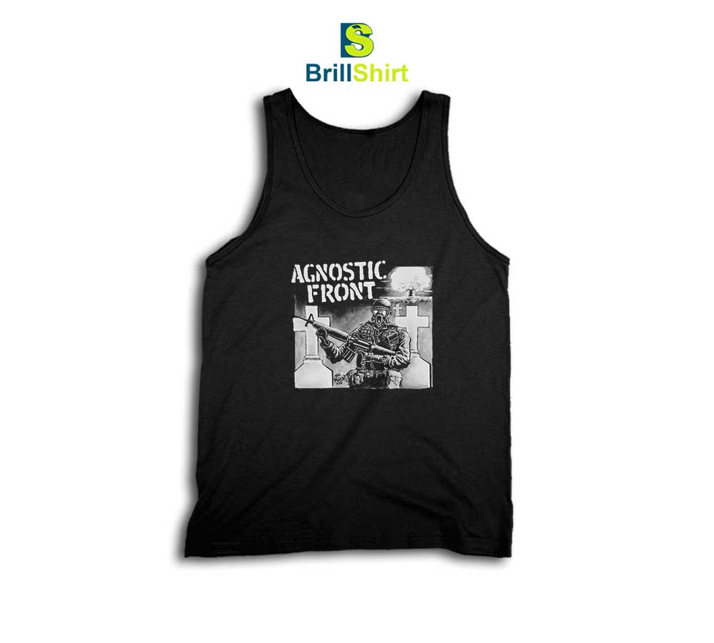 Agnostic Front Gas Mask Tank Top Agnostic Front Gas Mask Tank Top