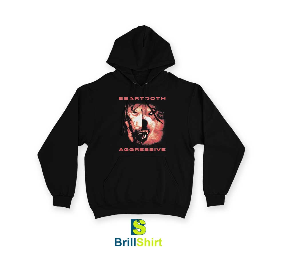 Beartooth Aggressive Red Wolf Hoodie Beartooth Aggressive Red Wolf Hoodie