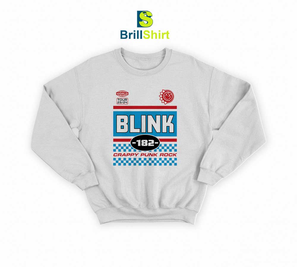 Blink-182 Crappy Punk Rock Tour Sweatshirt Blink-182 Crappy Punk Rock Tour Sweatshirt