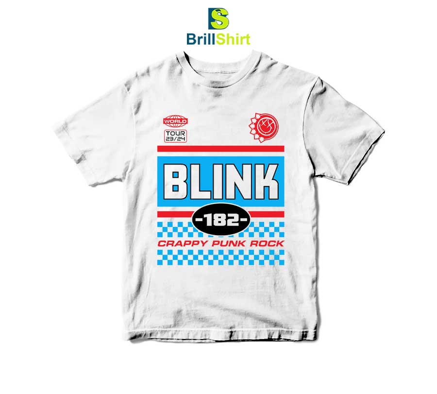 Blink-182 Crappy Punk Rock Tour T-Shirt Blink-182 Crappy Punk Rock Tour T-Shirt