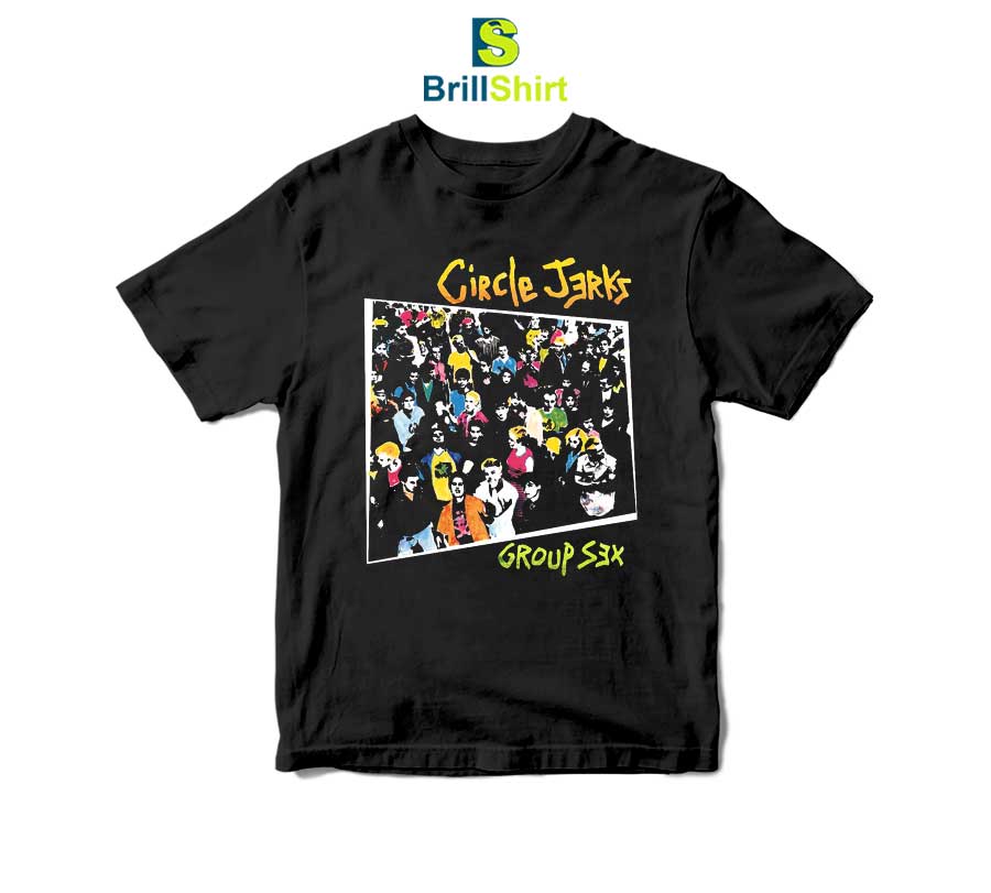 Circle Jerks Group Sex Album Art T-Shirt Circle Jerks Group Sex Album Art T-Shirt
