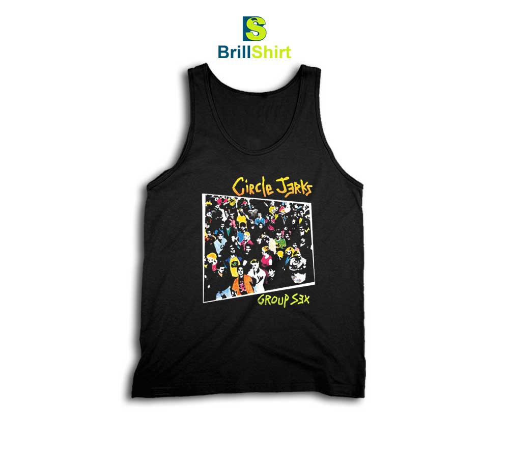 Circle Jerks Group Sex Album Art Tank Top Circle Jerks Group Sex Album Art Tank Top