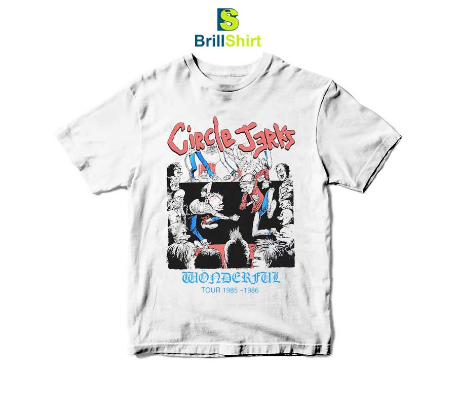 Circle Jerks Wonderful Tour 1985-1986 T-Shirt Circle Jerks Wonderful Tour 1985-1986 T-Shirt