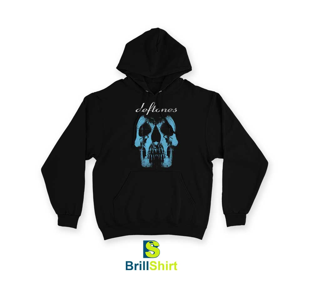 Deftones Blue Skull Hoodie Deftones Blue Skull Hoodie
