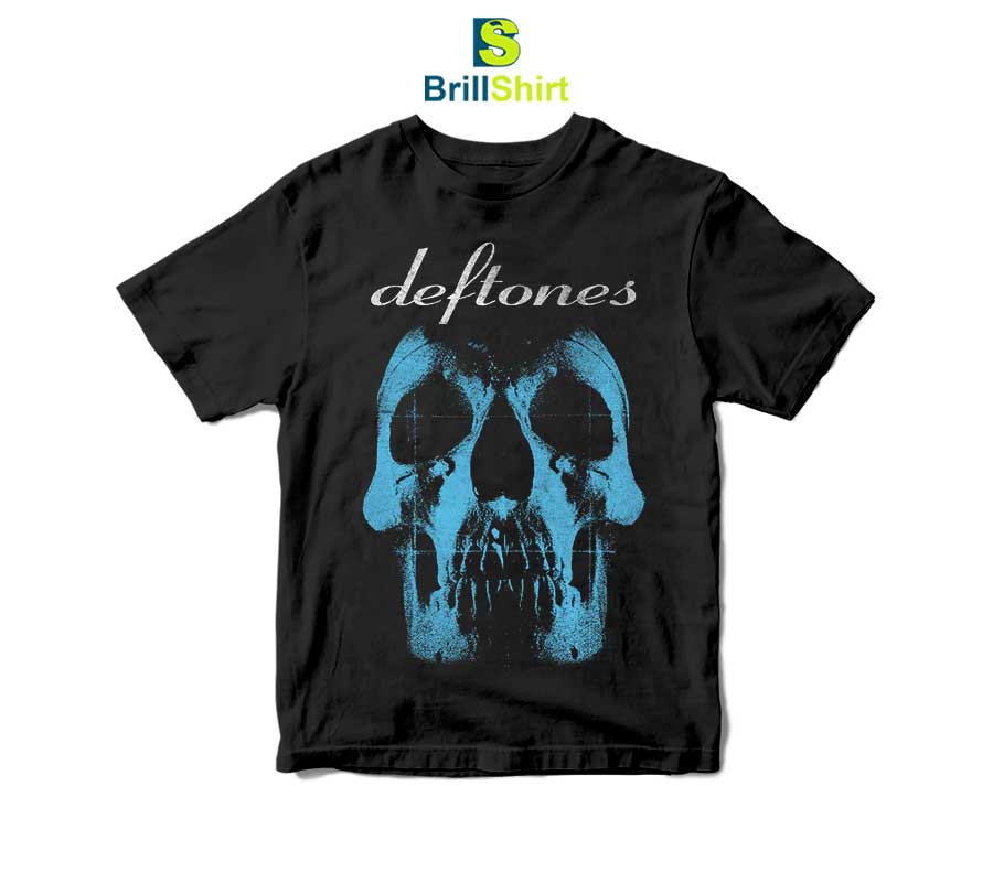 Deftones Blue Skull T-Shirt Deftones Blue Skull T-Shirt