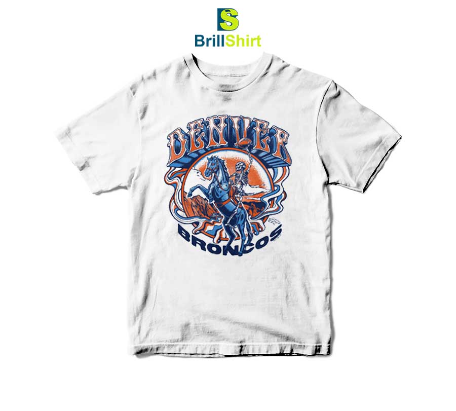 Grateful Dead Homage Denver Broncos T-Shirt Grateful Dead Homage Denver Broncos T-Shirt