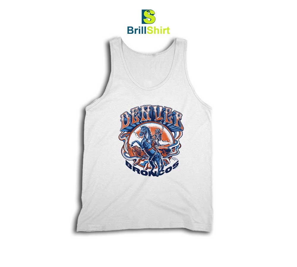 Grateful Dead Homage Denver Broncos Tank Top Grateful Dead Homage Denver Broncos Tank Top