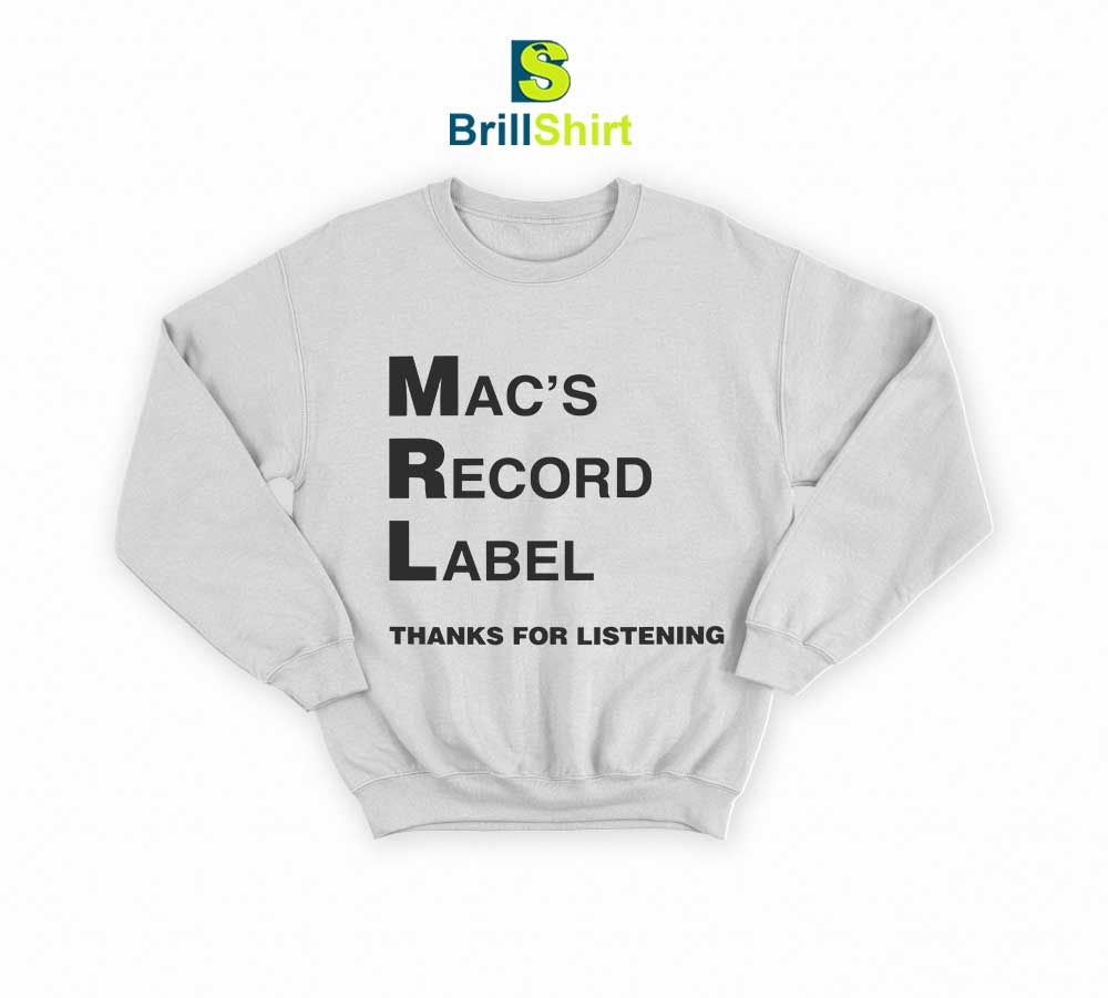 Mac DeMarco Mac's Record Sweatshirt Mac DeMarco Mac's Record Sweatshirt