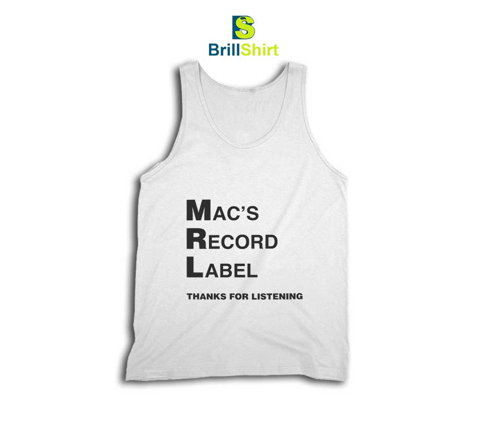Mac DeMarco Mac's Record Tank Top Mac DeMarco Mac's Record Tank Top