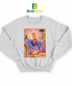 James Jean Sun Girl Camel Sweatshirt