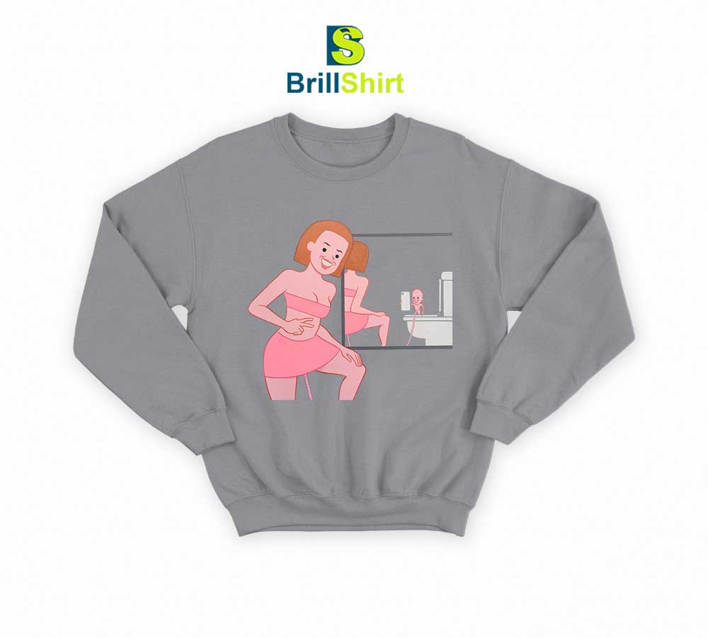 Joan Cornella Posing In Bathroom Sweatshirt Joan Cornella Posing In Bathroom Sweatshirt