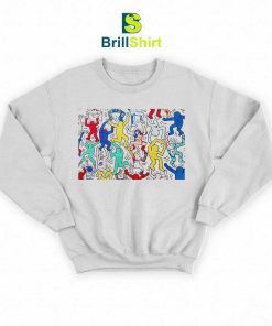 Keith Haring Dancing Colorful Sweatshirt