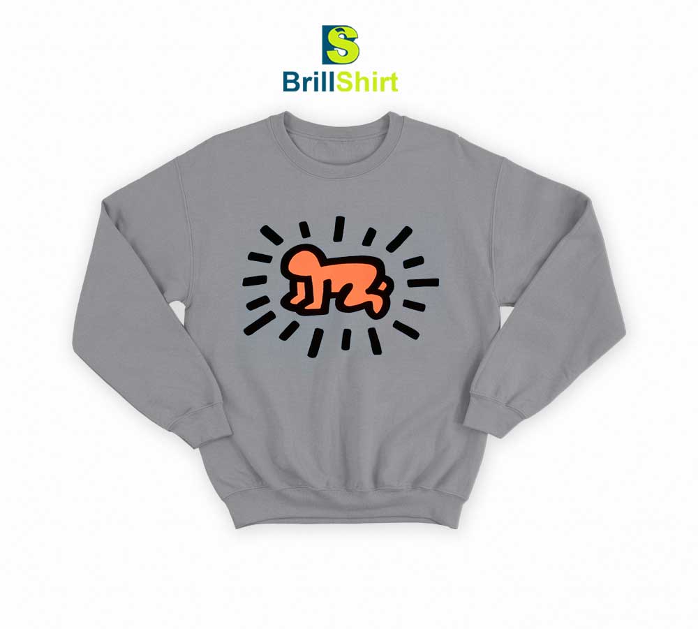 Keith Haring Orange Baby Sweatshirt Keith Haring Orange Baby Sweatshirt