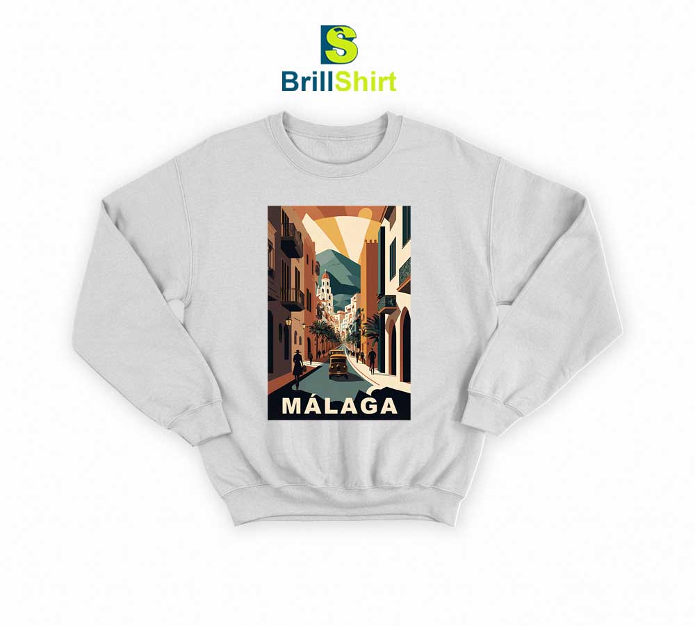 Travel Malaga Spain Sweatshirt Travel Malaga Spain Sweatshirt