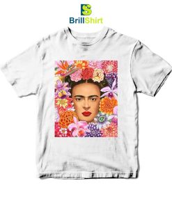 Frida Kahlo Circle Of Flowers T-Shirt