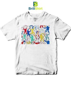 Keith Haring Dancing Colorful T-Shirt