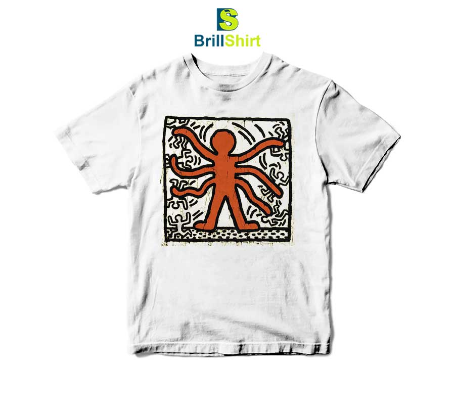 Keith Haring Pierre Alechinsky T-Shirt Keith Haring Pierre Alechinsky T-Shirt