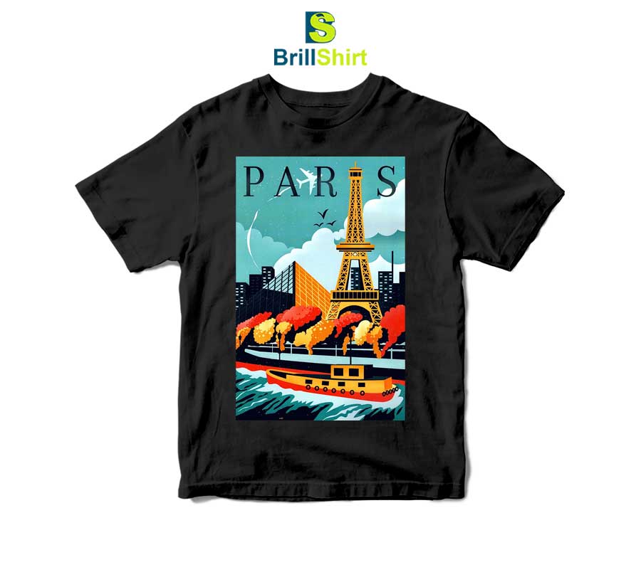 Travel Eiffel Paris T-Shirt Travel Eiffel Paris T-Shirt