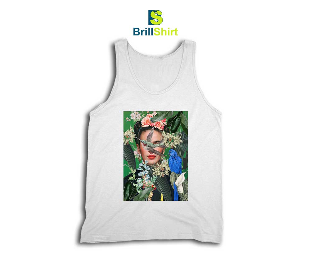 Frida Kahlo Blue Bird Tank Top Frida Kahlo Blue Bird Tank Top