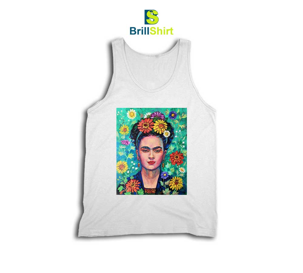 Frida Kahlo Bright Flowers Tank Top Frida Kahlo Bright Flowers Tank Top