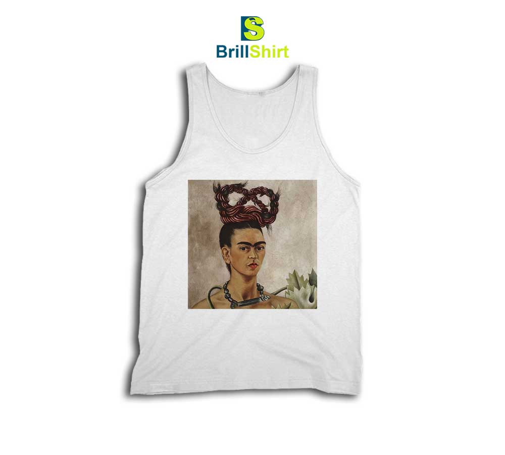 Frida Kahlo Potrait With Braid Tank Top Frida Kahlo Potrait With Braid Tank Top