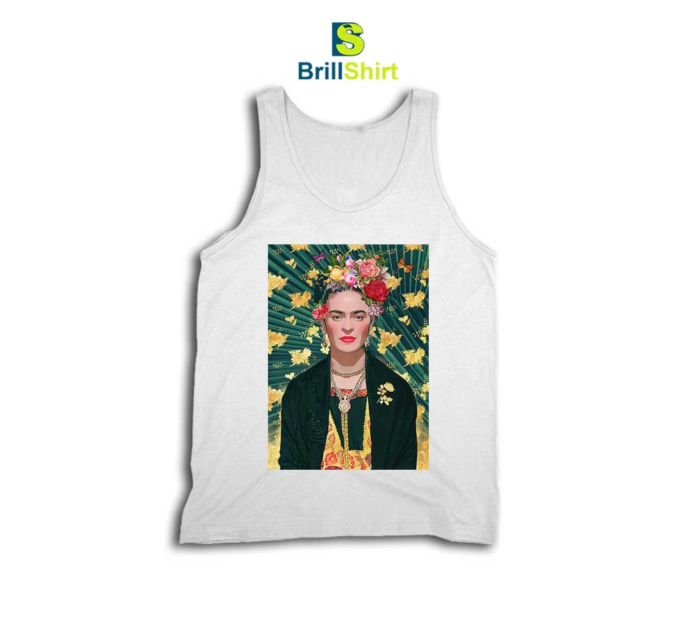 Frida Kahlo Yellow Leaf Tank Top Frida Kahlo Yellow Leaf Tank Top