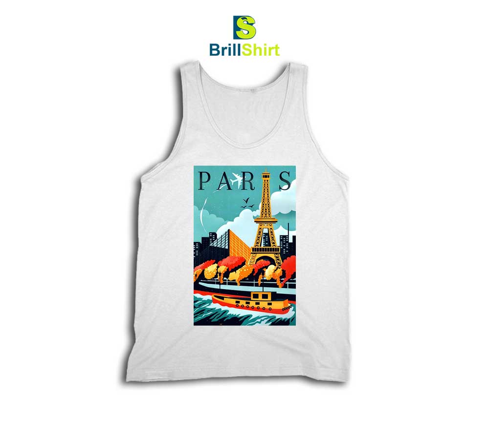 Travel Eiffel Paris Tank Top Travel Eiffel Paris Tank Top