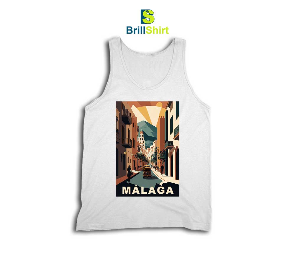 Travel Malaga Spain Tank Top Travel Malaga Spain Tank Top