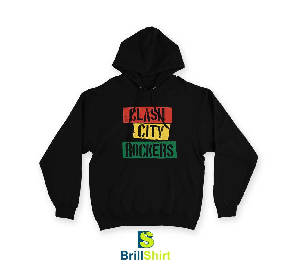 The Clash Clash City Rockers Hoodie The Clash Clash City Rockers Hoodie