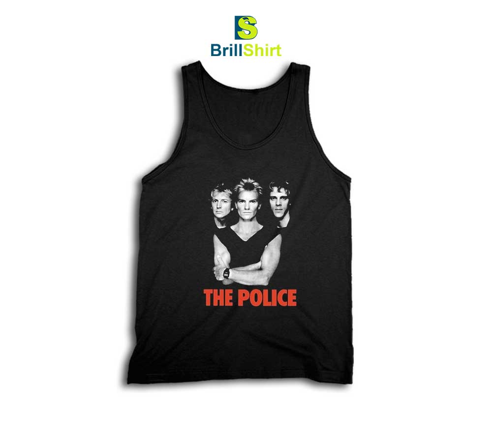 The Police Crossed Tank Top The Police Crossed Tank Top