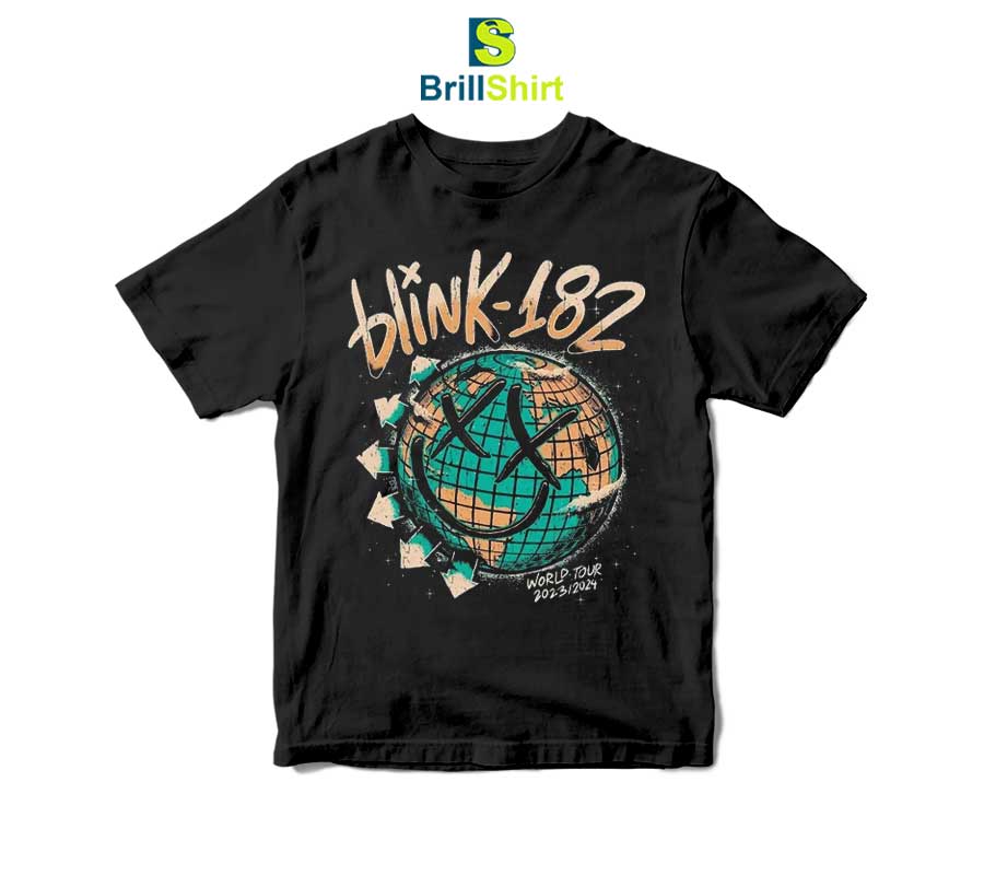 Blink-182 World Tour American T-Shirt Blink-182 World Tour American T-Shirt