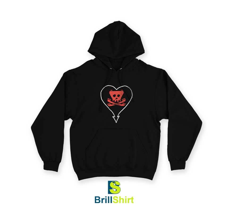 Alkaline Trio Heartskull Tone Tee Hoodie Alkaline Trio Heartskull Tone Tee Hoodie