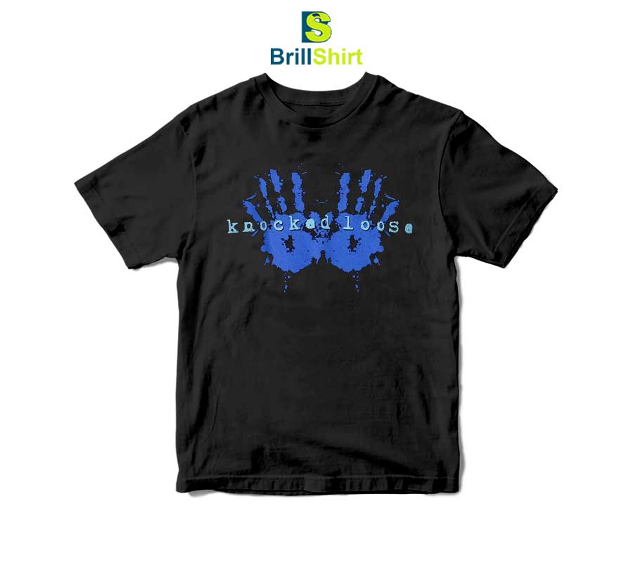 Knocked Loose Hands Blue Print T-Shirt Knocked Loose Hands Blue Print T-Shirt
